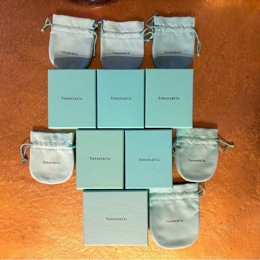 Tiffany & Co box and pouch bundle